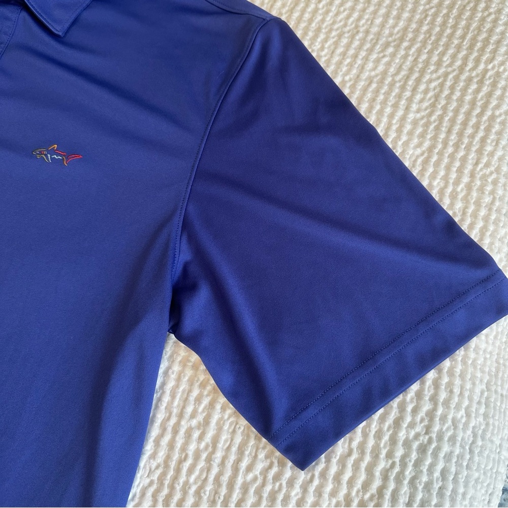 Greg Norman Collection Blue Polo Shirt - Picture 6 of 10